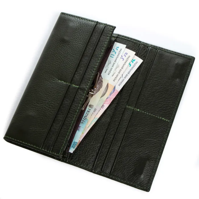 Гаманець Classic Жіноча шкіра DR. BOND W1-V-2 green