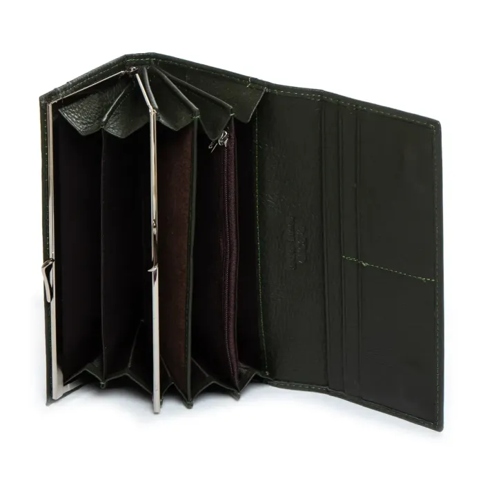 Гаманець Classic Жіноча шкіра DR. BOND W1-V-2 green