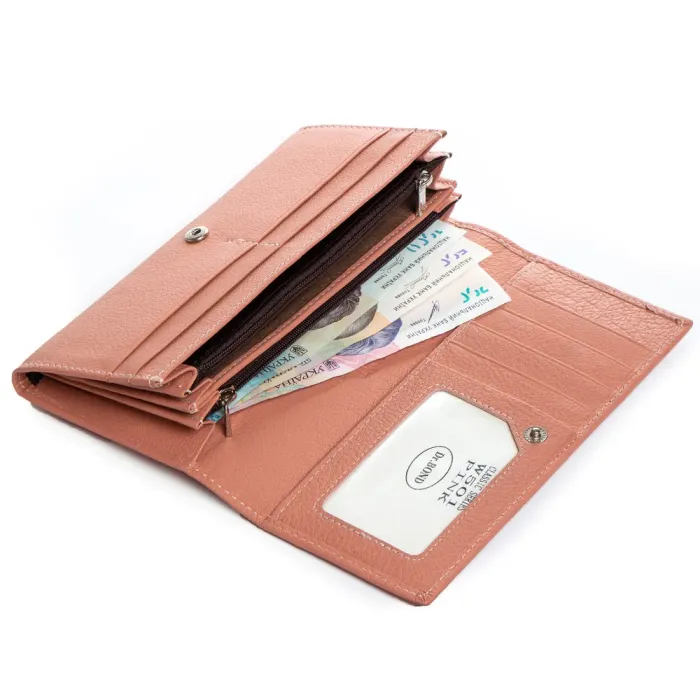 Кошелек Classic Женский кожа DR. BOND W501 pink purple