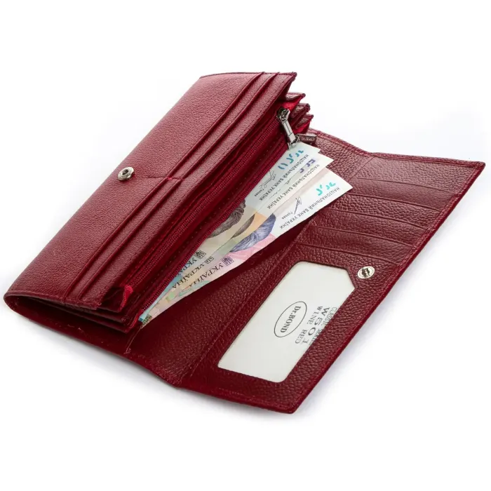 Гаманець Classic Жіноча шкіра DR. BOND W501 wine-red