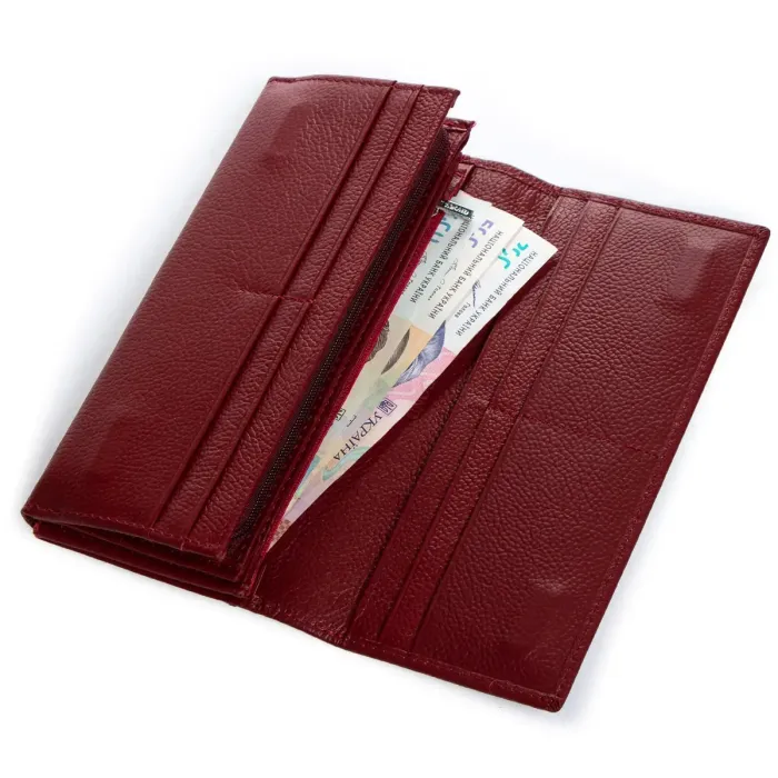 Гаманець Classic Жіноча шкіра DR. BOND W502-2 wine-red