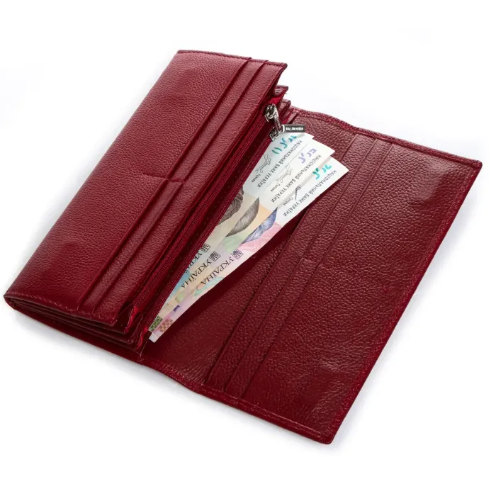Гаманець Classic Жіноча шкіра DR. BOND W501-2 wine-red