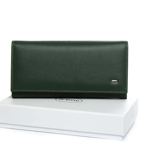Гаманець Classic Жіноча шкіра DR. BOND W501-2 green