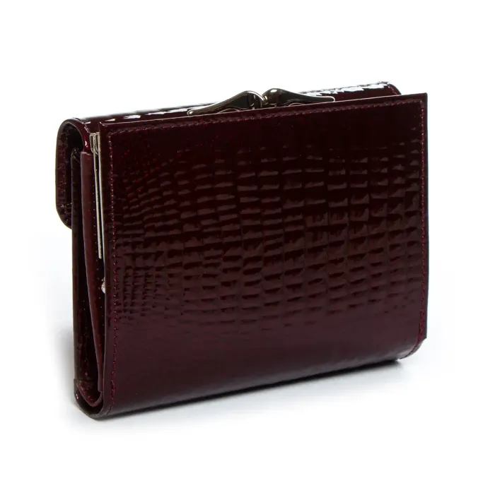 Гаманець LR Жіночий шкіра-лак SERGIO TORRETTI Ws-11 wine-red
