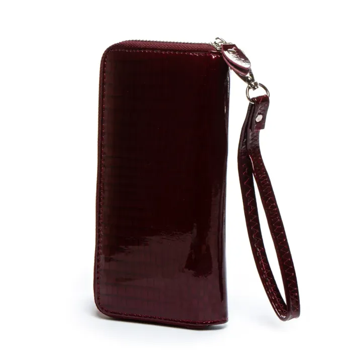 Гаманець LR Жіночий шкіра-лак SERGIO TORRETTI W38 wine-red