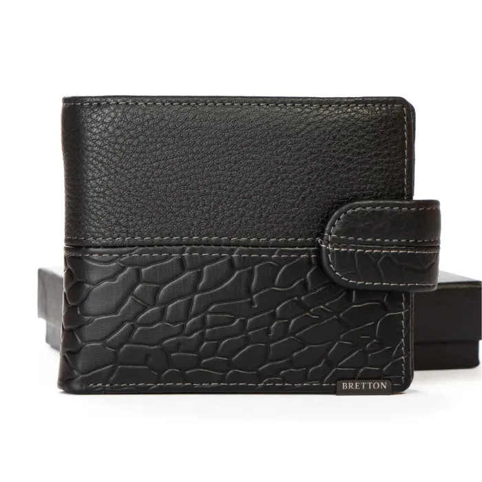 Гаманець BE Чоловіча шкіра BRETTON 208-L0611 black