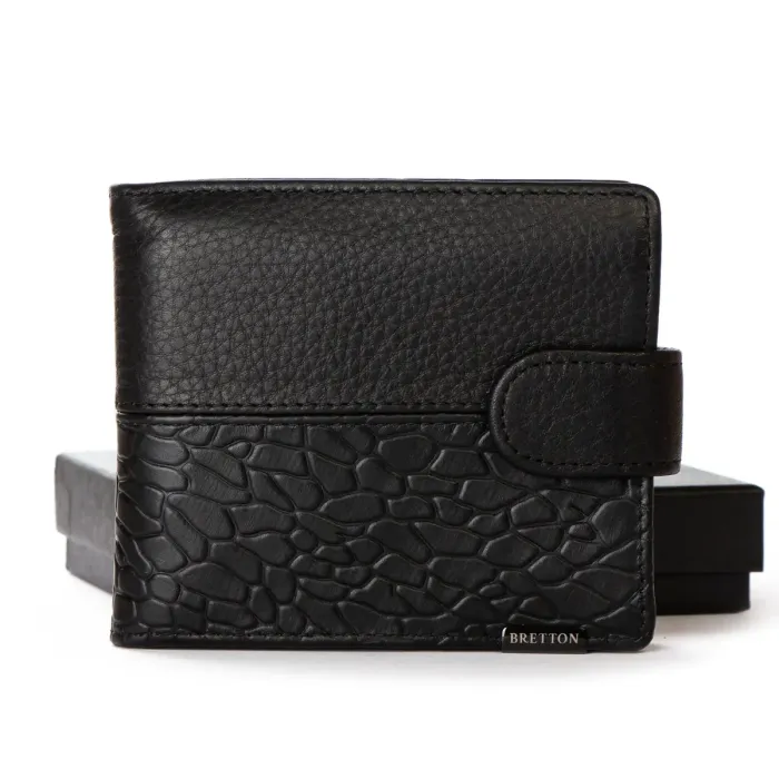 Гаманець BE Чоловіча шкіра BRETTON 408L black