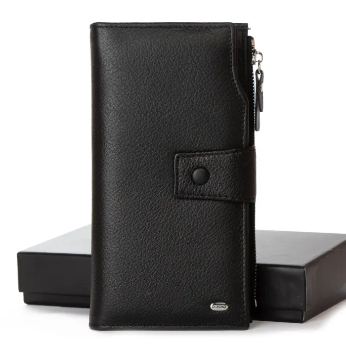 Кошелек Classic Мужской кожа DR. BOND MB-2 black