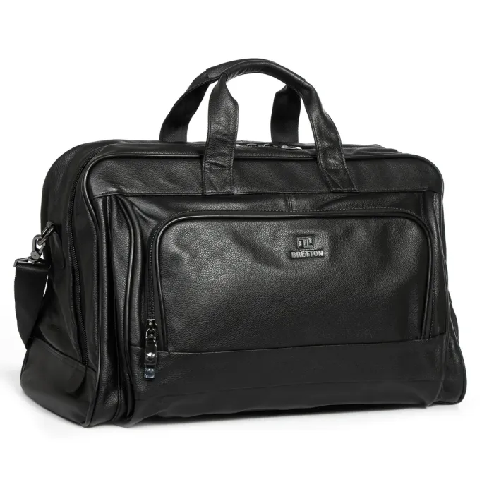 Сумка Чоловіча Шкіра дорожня BRETTON 7830-1 black