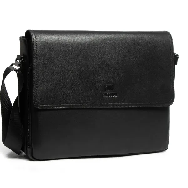 Сумка Чоловіча шкіра портфель BRETTON 3710-7 black