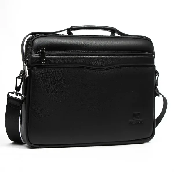 Сумка Чоловіча шкіра портфель BRETTON 3707-8 black
