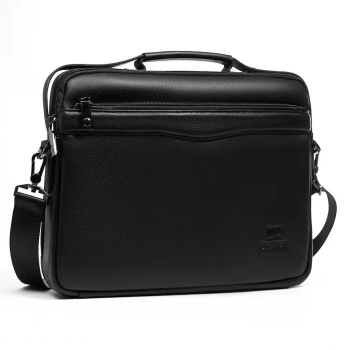 Сумка Чоловіча шкіра портфель BRETTON 3707-8 black