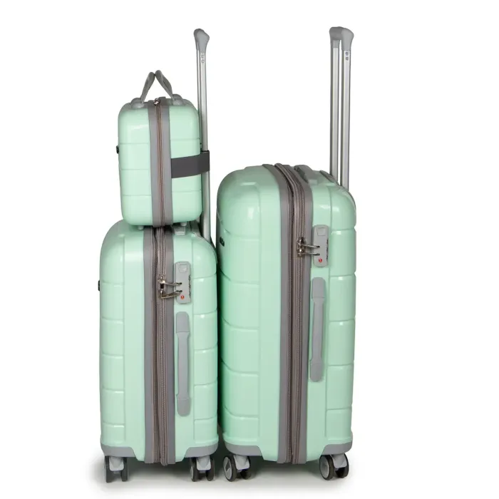 Дорожня Валіза 2/1 ABS-пластик FASHION PP1-PLUS-1 green