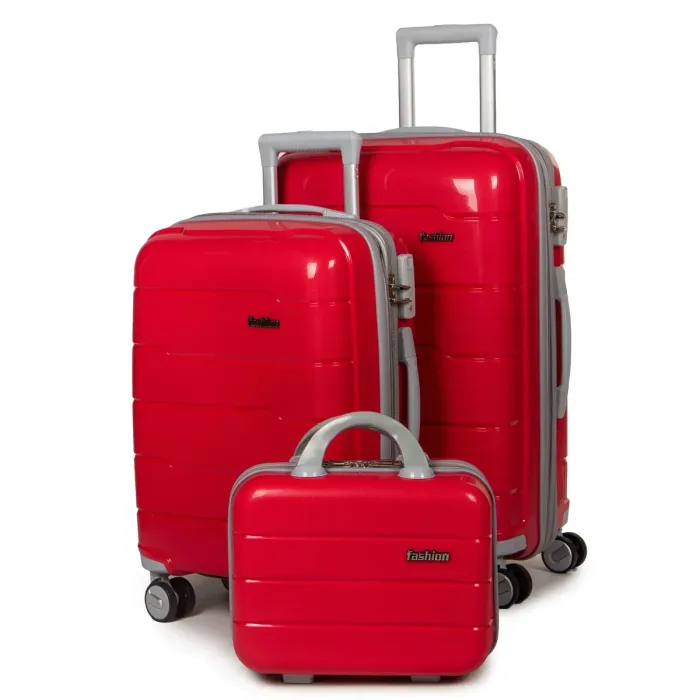 Дорожная Чемодан 2/1 ABS-пластик FASHION PP1-PLUS-1 red