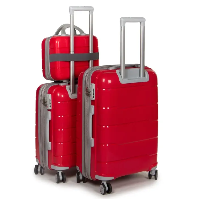 Дорожная Чемодан 2/1 ABS-пластик FASHION PP1-PLUS-1 red