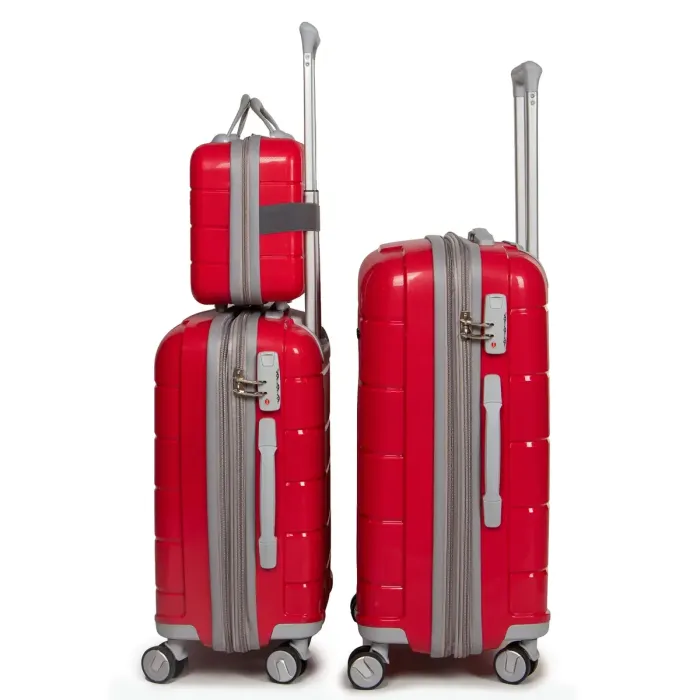 Дорожная Чемодан 2/1 ABS-пластик FASHION PP1-PLUS-1 red