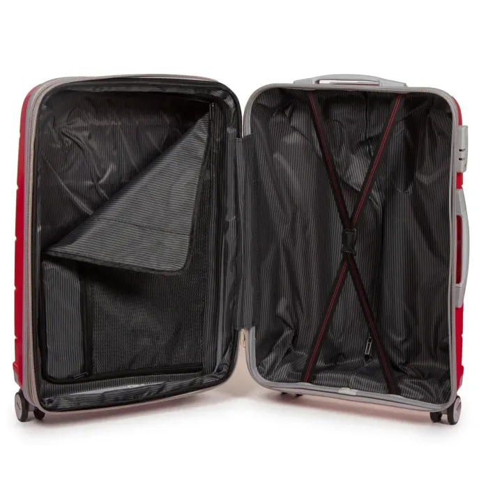Дорожная Чемодан 2/1 ABS-пластик FASHION PP1-PLUS-1 red