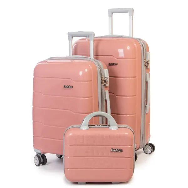 Дорожня Валіза 2/1 ABS-пластик FASHION PP1-PLUS-1 rose-gold