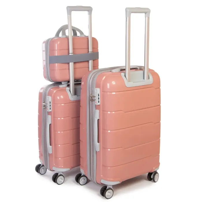 Дорожная Чемодан 2/1 ABS-пластик FASHION PP1-PLUS-1 rose-gold