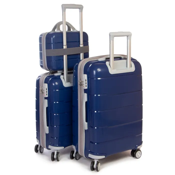 Дорожня Валіза 2/1 ABS-пластик FASHION PP1-PLUS-1 dark-blue
