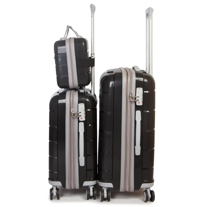 Дорожня Валіза 2/1 ABS-пластик FASHION PP1-PLUS-1 black