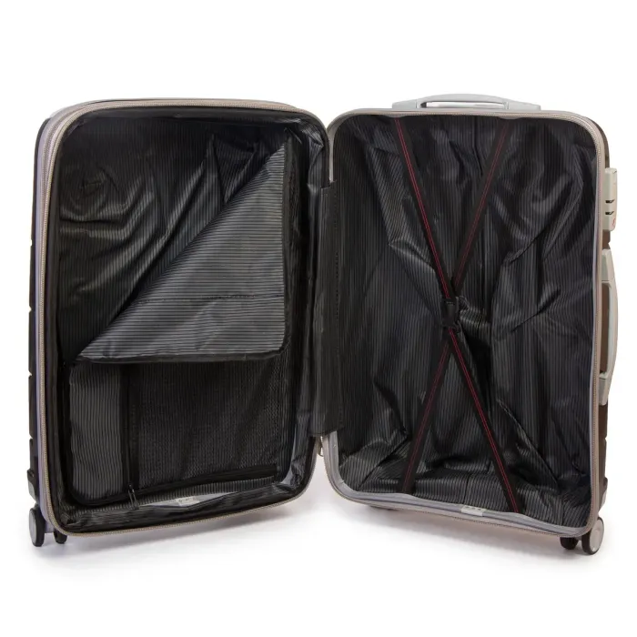 Дорожня Валіза 2/1 ABS-пластик FASHION PP1-PLUS-1 black