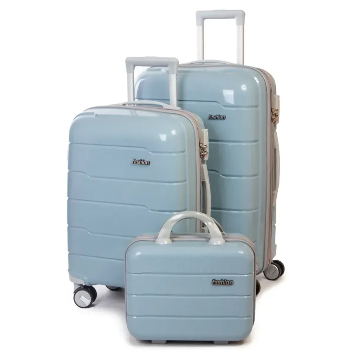 Дорожная Чемодан 2/1 ABS-пластик FASHION PP1-PLUS-1 silver-grey