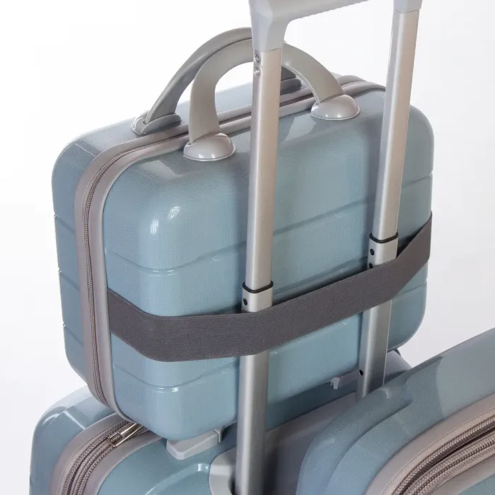 Дорожная Чемодан 2/1 ABS-пластик FASHION PP1-PLUS-1 silver-grey