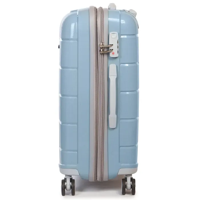 Дорожная Чемодан 2/1 ABS-пластик FASHION PP1-PLUS-1 silver-grey