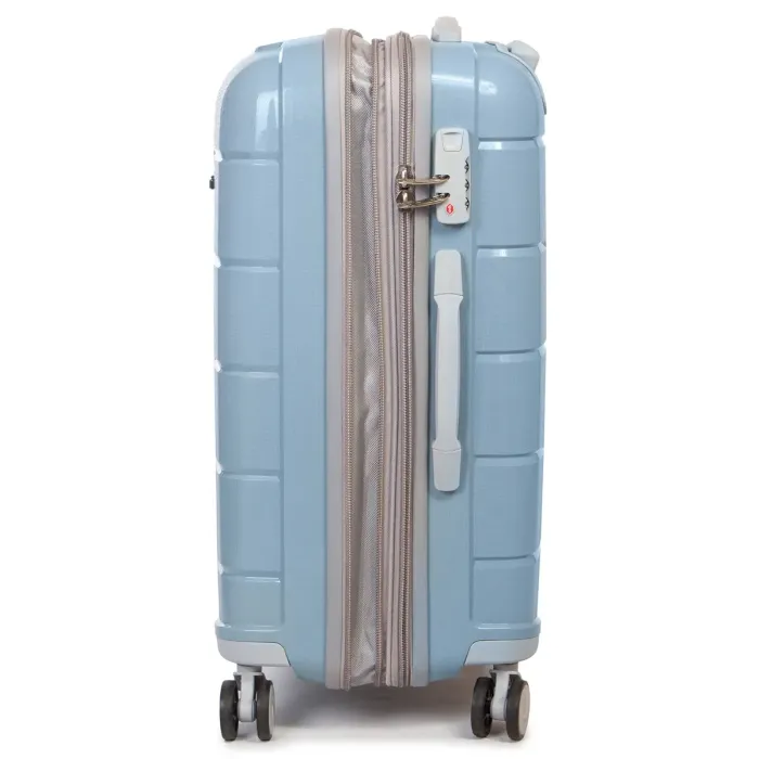 Дорожная Чемодан 2/1 ABS-пластик FASHION PP1-PLUS-1 silver-grey