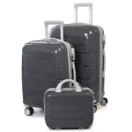 Дорожня Валіза 2/1 ABS-пластик FASHION PP1-PLUS-1 dark-grey