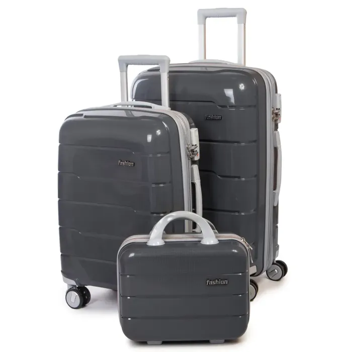 Дорожня Валіза 2/1 ABS-пластик FASHION PP1-PLUS-1 dark-grey