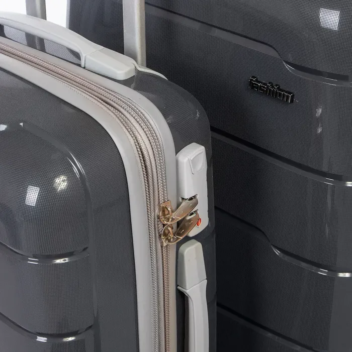 Дорожня Валіза 2/1 ABS-пластик FASHION PP1-PLUS-1 dark-grey