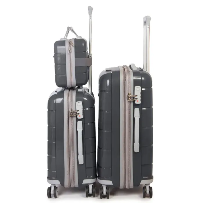 Дорожня Валіза 2/1 ABS-пластик FASHION PP1-PLUS-1 dark-grey