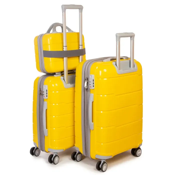 Дорожная Чемодан 2/1 ABS-пластик FASHION PP1-PLUS-1 yellow