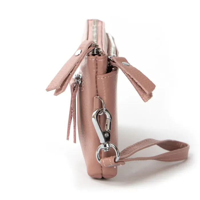 Косметичка шкіра A-00276 pink