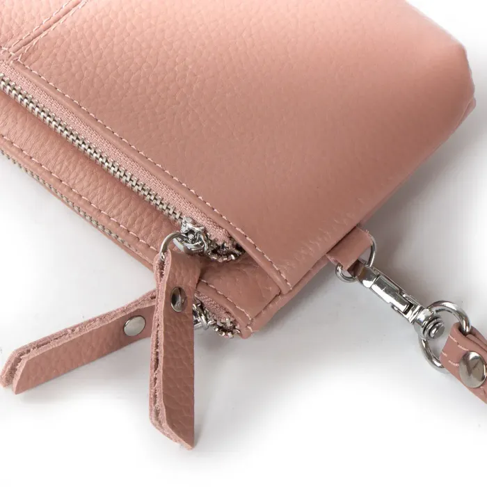 Косметичка шкіра A-00276 pink