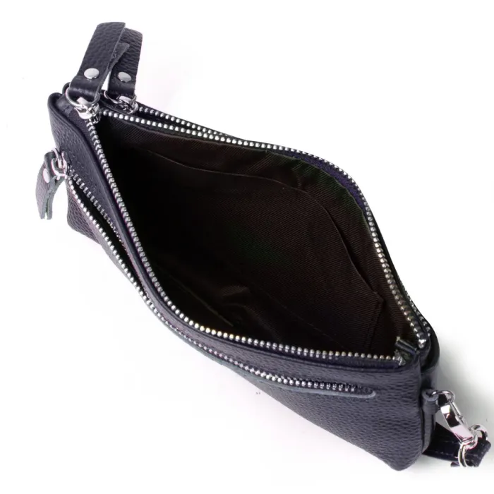 Косметичка кожа A-00276 navy