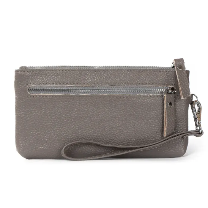 Косметичка шкіра A-00276 grey