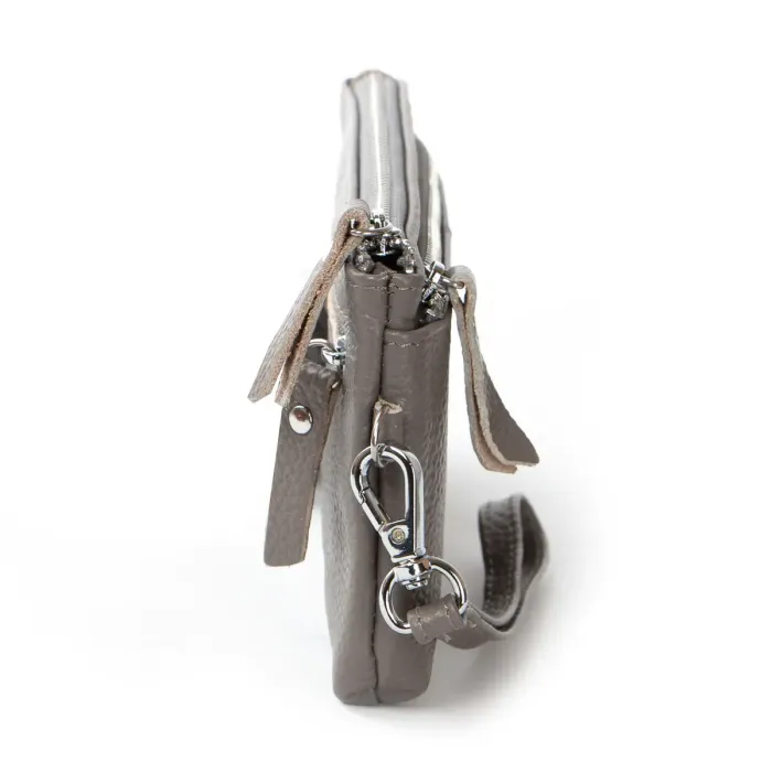 Косметичка шкіра A-00276 grey