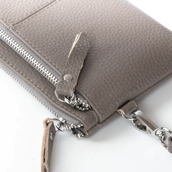 Косметичка шкіра A-00276 grey