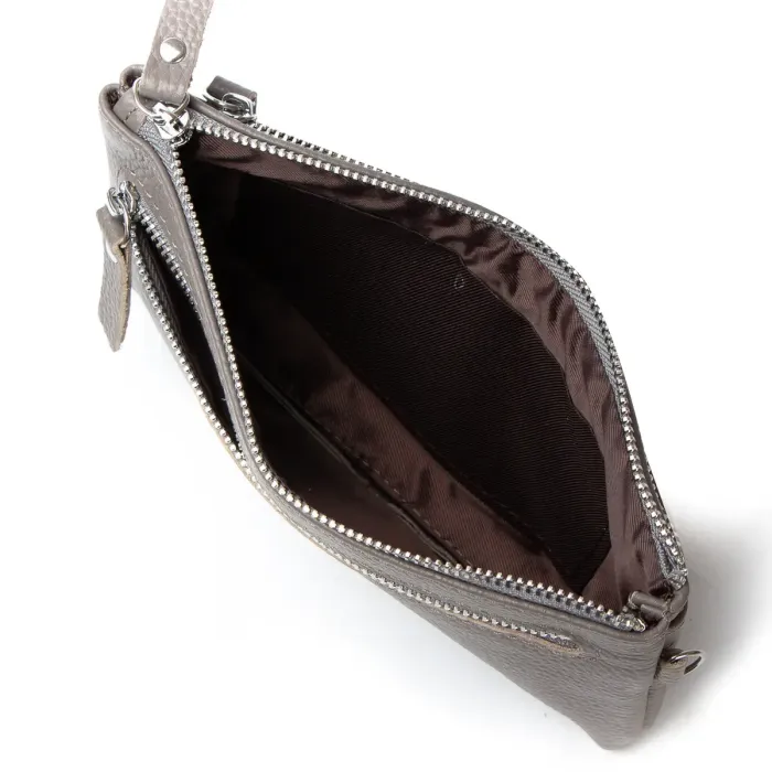 Косметичка шкіра A-00276 grey