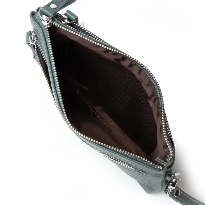 Косметичка шкіра A-00276 blue