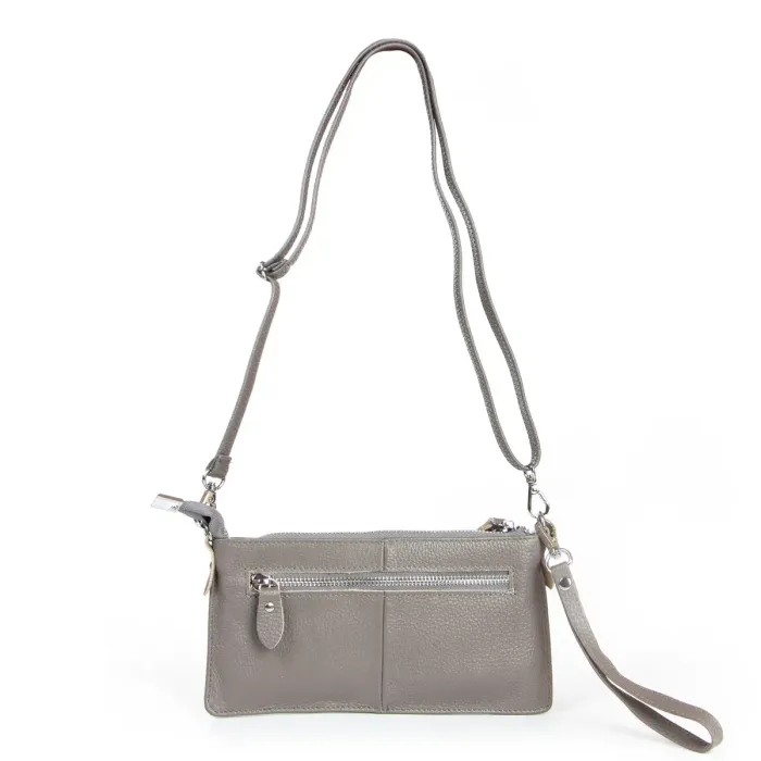 Сумка Жіноча Клатч шкіра ALEX RAI 8801-3 grey