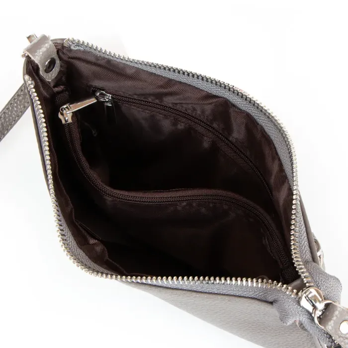 Сумка Жіноча Клатч шкіра ALEX RAI 8801-3 grey