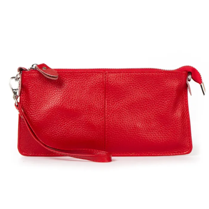 Сумка Клатч жіноча шкіра ALEX RAI 8801-3 red