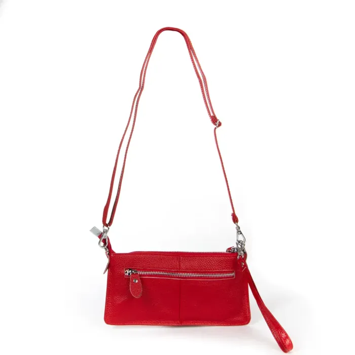 Сумка Клатч жіноча шкіра ALEX RAI 8801-3 red