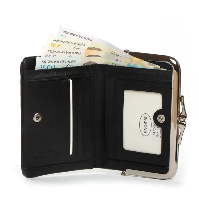 Гаманець Classic Жіноча шкіра DR. BOND WN-23-14 black