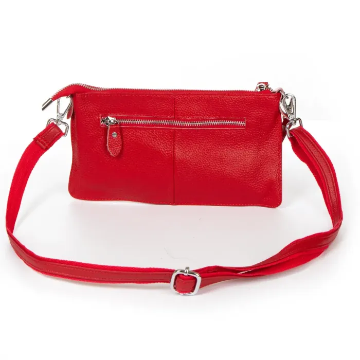 Сумка Клатч жіноча шкіра ALEX RAI 8801-2 red