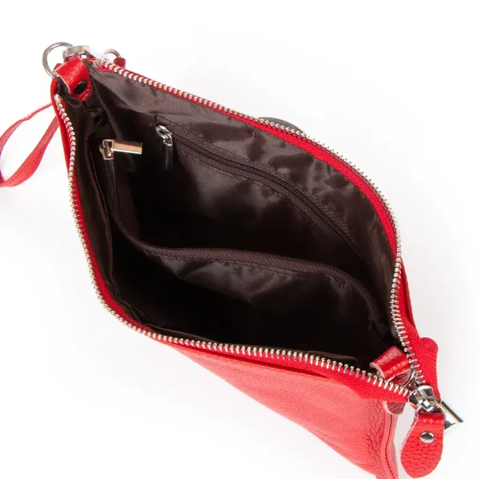 Сумка Клатч жіноча шкіра ALEX RAI 8801-2 red